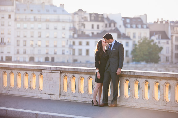 Paris bridge anniversary photo