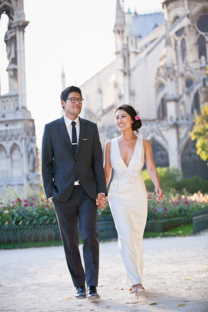 Bridal Photo at Notre Dame Paris