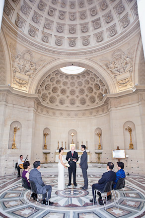 Wedding Ceremony at the Chapelle Expiatoire Paris