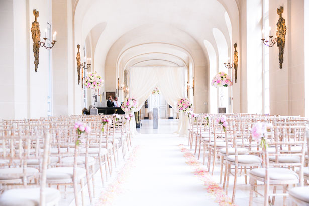 Wedding ceremony location at chateau in France