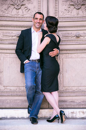 Couple in Front of Louvre Door