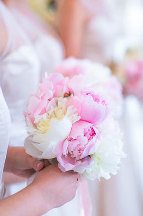 Close-Up of Bridesmaid Bouquet