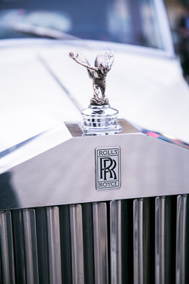 Rolls Grill and Winged Hood Ornament